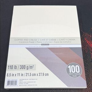 Recollections Coffee and Cream Cardstock Paper Pack New Sealed